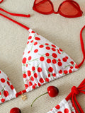 Triangle Halter Thong Bikinis 2026 Women Sexy Printed Swimsuit Floral String Swimwear Female Bathers Bathing Swimming Swim Suit