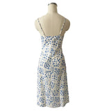 Foridol Ruffles Straight Elegant Women's Dress Summer Printed Boho Beach Maxi Dress Spaghetti Strap Floral Blue Sundress 2025
