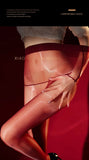 Aurora Pantyhose Transparent Waist Seamless Sexy Shiny Ultra-thin Open Crotch Pantyhose Smooth Pure Desire For Woman 85BT