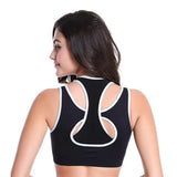 6 Colors Sports Bra Women Cross Hollow Back Gym Jogging Crop Top Female Tops Yoga Fitness Shockproof Vest Sport Bras for Women
