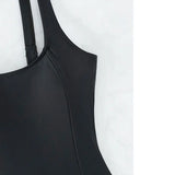 Women s-xxl size swimsuit One Piece black back bandage bikini Swimwear high waist bathing suit beach outfits bodysuit biquini