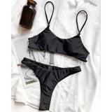 New Sexy Mini Micro Thong Bikini Women Swimwear Female Swimsuit Two-Pieces Bikini Set Padded Bather Bathing Suit Swim Lady V3077