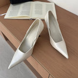 Pointed Toe Pumps Street Style High Heels Women Sexy Banquet Party Shoes for Women Rhinestone Shallow Elegant Designer Shoes New