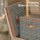 Large Capacity Storage Box with Lid Foldable Thicken Clothes Storage Box  Underwear Storage Box Blanket Storage Closet Organizer