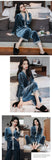Pajamas gold velvet long sleeve lace cardigan set sexy home wear