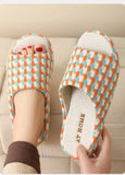 Breathable Cotton Linen Slippers For Women Men Summer Autumn House Shoes Anti-slip Keep Quiet Couples Home Floor Flax Slides