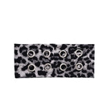 Punk Girl Hollowed Out Eyelets Wide Elastic Headband Stretchy Metal Rock Steampunk for Sports Headbands Hair Accessories