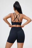 DIAS FIT JOY fold sports bra cross beauty back detachable yoga bra tight fitting outdoor sports running fitness gym suit