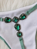 Extreme Mini Micro G String Bikini Leopard Diamond Bikini Women Swimsuit Female Swimwear Two Pieces Bikini Set Bathing Suit Swim