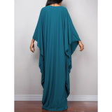 Greek Goddess Long Dress Batwing Sleeve Tunic Beach Cover Up Cover-ups Beach Dress Beach Wear Beachwear Kaftan Maxi Dress V4427