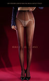 Dual-Color Aurora Tights With Glossy Deep Crotch Sexy Ultra-Thin Pantyhose Smmoth Black Pure Desire Charming Pantyhose BUZN