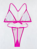 DEKA Thong Bikini Sexy String Pearls Mini Set Swimwear Women Swimsuit Female Swimming for Beach Wear for Bathing Suits