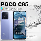 XIAOMI POCO C85 original smart phone 6000mAh/8GB+256GB memory/support GPS/NFC Smart phone