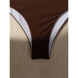 Halter Wrinkled High Neck Female Swimsuit High Waist Bikini Women Swimwear Two-pieces Bikini set Bather Bathing Suit Swim K5616