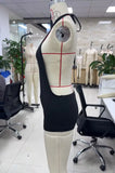 Women Halter Neck Cutout Romper Backless Bodycon Shorts Jumpsuit Sleeveless Cross Front Tie Back Sexy Clubwear Party Outfit