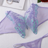 Toucheart Sexy Ultra Thin Perspective Underwear Set For Women Sexy Bra 2 Piece Set Butterfly Hollow Out Sexy Lingerie Set New