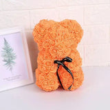 Rose Bear Gift 25cm Artificial Teddy Rose Bear with Box