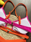RUOTONSEPT Sexy Solid Splicing Bikinis Set Women's Swimsuit Two-piece Triangle Thong Swimwear Bathing Suit Brazilian Biquinis
