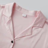 Women Satin Fall 2 Piece Pajama Set Fuzzy Trim Long Sleeve Button-up Tops and Elastic Waist Pants Casual Sleepwear Outfit