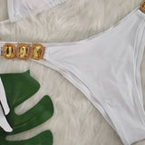 Halter Scrunch Butt Rhintstone Diamond Bikini Women Swimsuit Female Swimwear Two Pieces Bikini Set Brazilian Bathing Suit Swim