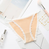 2023 Sexy Women's Panties Breathable Cotton Underwear Sweet Lace Lingerie Cute Female Briefs Comfort Striped Underpants Hot Sale