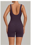 New Summer U-neck Beautiful Back Yoga Jumpsuit Women Sleeveless Tight Sports One Piece Suit Outdoor Gym Running Fitness Overalls