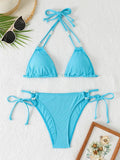 2026 String Triangle Printed Bikini Women Sexy Swimwear Female Halter Swimsuit Solid Bathers Bathing Swimming Swim Suit Beach