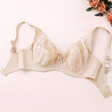 Sexy Womens Bras Ultra-Thin Perspective Deep V Lace Sheer Plus Size Bra Female Underwear Lingerie BH Tops D E F Cup