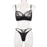Flounce Sexy Lingerie Lace Transparent Women's Underwear Hot Delicate Erotic Lingerie Set Porn Exotic Sets Sexiest Outfit