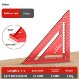 Triangle Angle Ruler Metric Aluminum Alloy Angle Protractor Triangular Measuring Ruler Woodwork Square Triangle
