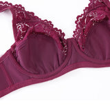 Fashion Bras For Womens Lingerie Lace Bra Underwire Plus Size Brassiere Sexy Underwear BH Top  B C D DD E F Cup