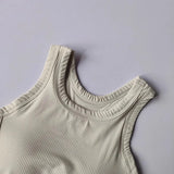 Women's sports bra vest yoga suit, shock resistant running, fitness training, quick drying one-piece vest