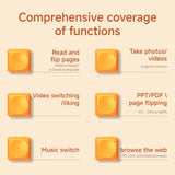 Multi-functional Keyboard Page Turner Short Video Slide PPT PDF Page Flipping Music Switch Take Photos Blue Tooth Remote Control