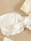 Ruffled Frill Knotted Bandeau Bikini Women Swimwear Female Swimsuit Two-pieces Bikini Set Strapless Bathing Suit Swim Beach Wear