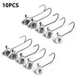Grouper Crank Jig Head Hook Leaded 0.5g 1g 2g 3g 4g 5g Fly Fishing Hook Rockfish Game Jigs Hook Lure Soft Worm Bait Hook Tool