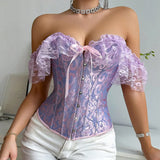 Lace Strap Court Style Shaping Top Tummy Control Waist Cincher Outerwear Trendy Shaping Slimming Tight Fishbone Underwear AYPC