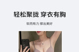 Comfort Strapless Bra for Small Bust Seamless Bralette Adjustable Anti-Peek Summer Wear Thin Back Design Women S-XL MOYISU
