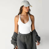 Sporty Style Tank Top Women Yoga Style Vest Solid Color Slim Fit Strapless Sportswear 2026 New Summer Dress up Female Clothing
