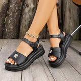 Women Comfortable Sandals Wedges Platform Ankle Strap Casual  Walking Sandals