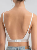 Sexy French lingerie for women without steel rings Push-up bra with a U-back design for enhanced support and an open-back