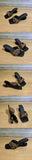 Women's Vintage y2k Leopard Slide Mules Sandals Unique Curved Hollow Sculpted Wedge Heel Slip On Designer Heels Shoes Size 43