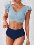 2026 Ruffle Bikinis Women Sexy Swimwear Female High Wasit Swimsuit Bathers Bathing Swimming Swim Suit Beachwear Summer