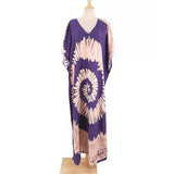 2026 New Colorful Kaftan Tunic Beach Dress Beach Wear Beachwear Beach Cover Up Cover-upsLoose Maxi Dress Female Women V4428