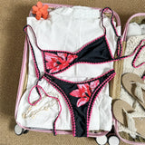 2026 Floral Flower Printed Bikini Women Swimwear Female Swimsuit Two-Pieces Bikini Set Brazilian Bather Bathing Suit Swim V8205