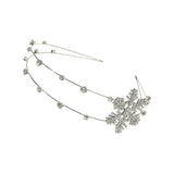 AWAYTR New Fashion Luxurious Snowflake Rhinestones Hairbands Sweet Flower Headband for Women Girl Hair Accessories