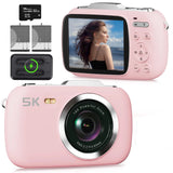 5K 80MP Digital Photography Camera For Selfie 18X Vlog Video Recorder 4K Camcorder Youtube Live Stream Webcam WIFI APP Control