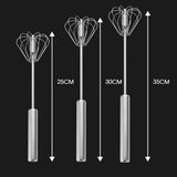 Stainless Steel Semi-Automatic Rotary Whisk Mixer for Baking
