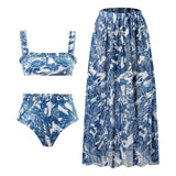 2026 New Arrival Push Up Women Bikini Set Floral Printed Ruffle Bikinis Strappy Bandage Swimwear Brazilian Biquini Bathing Suit