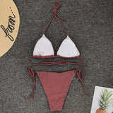 Sexy Neon Extreme Mini Micro String Bikini 2025 Women Swimsuit Female Swimwear Two-Piece Bikini Set Bathing Suit Swim Beach Wear