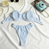 2026 New Sexy Bikini Women Swimsuit Bandeau Biquini Push Up Swimwear Female Shiny Bathing Suits Print Bodysuit Beachwear